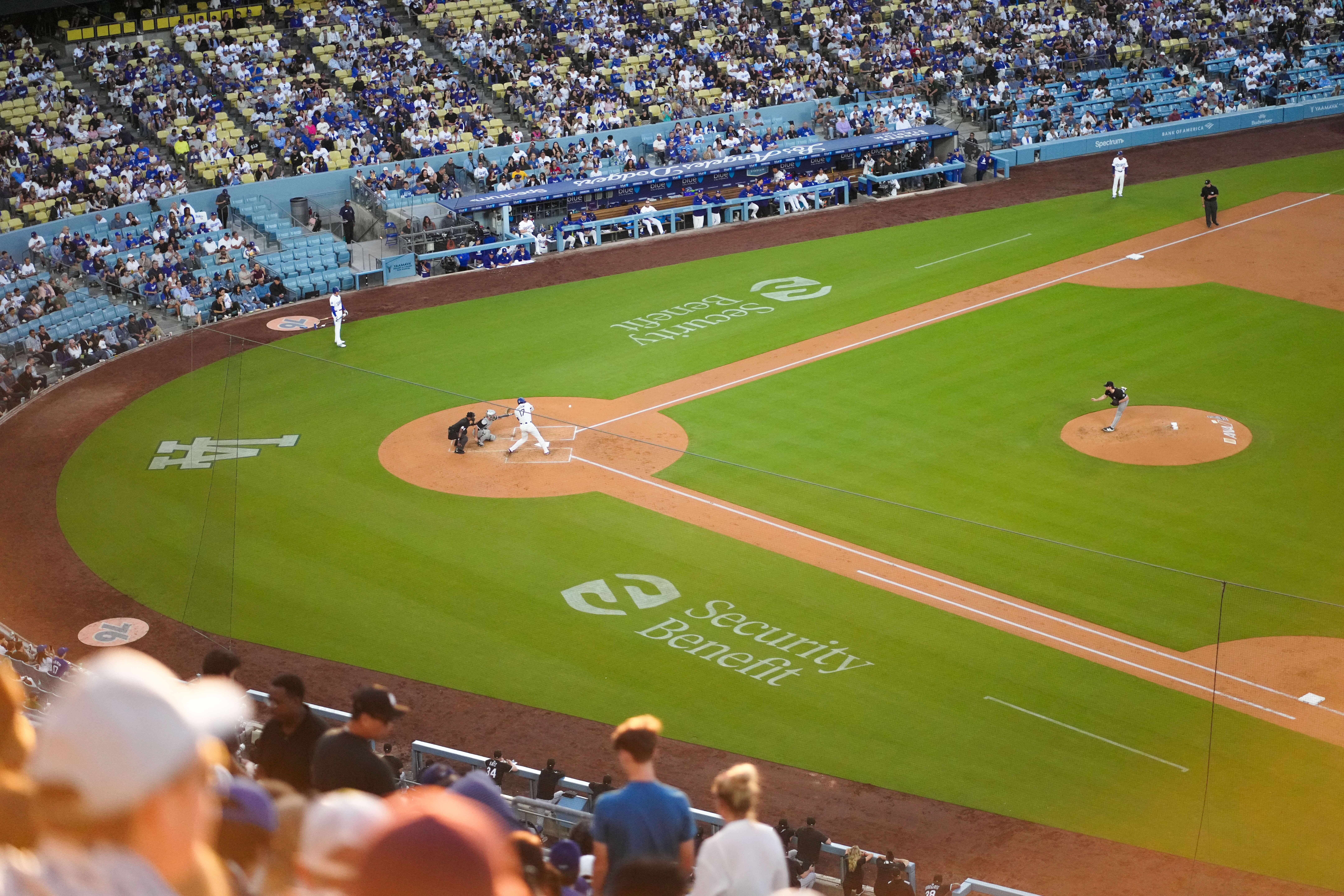 Field-level view from the seats