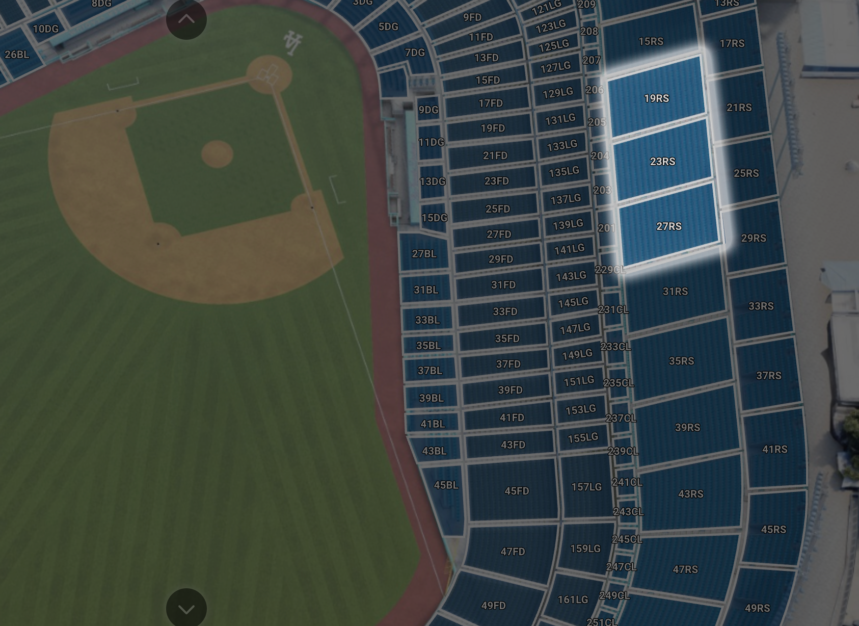 Reserve 19, 23, 27 (1B side)